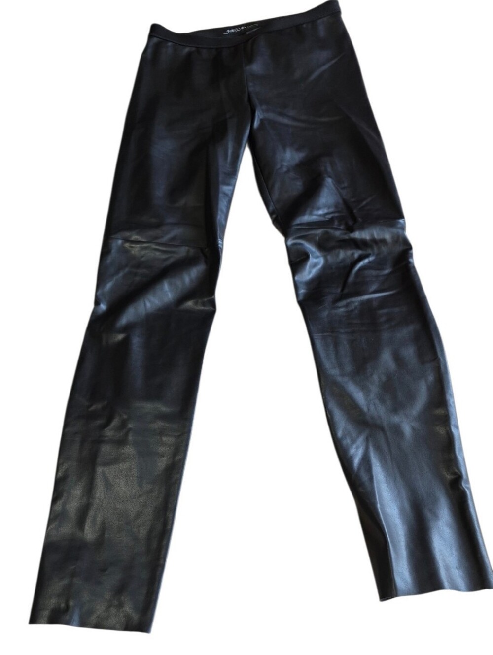 Marc Cain N2 Black Faux Leather Leggings Skinny Pants
